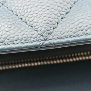 Pre-owned Chanel Matelasse Cocomark GST Blue caviar skin A50995 shoulderbag | stylenewstar