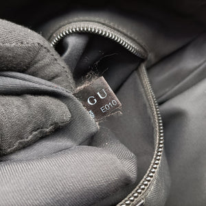 Pre-owned Gucci Flora Black Leather×Canvas 145857 shoulderbag | stylenewstar
