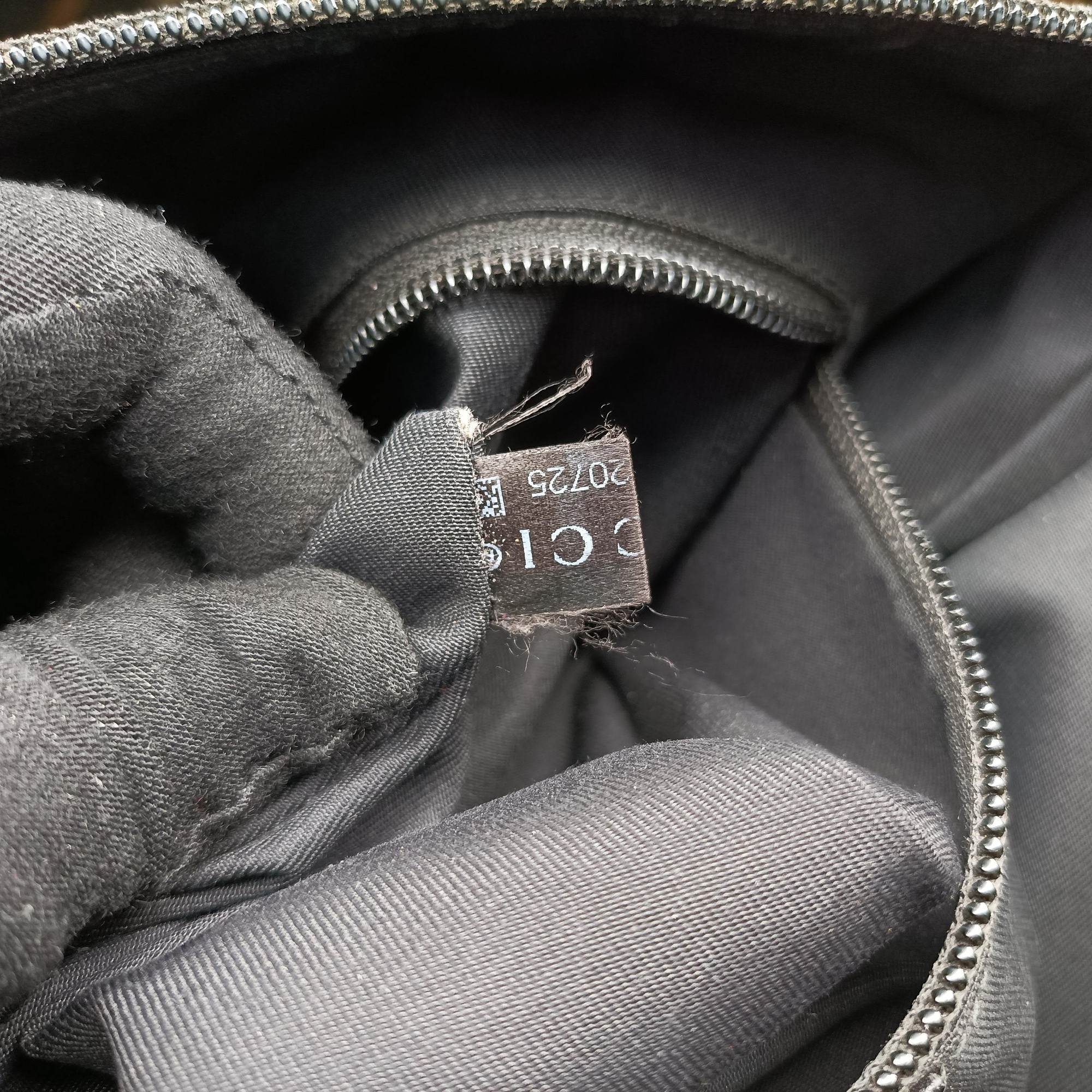 Pre-owned Gucci Flora Black Leather×Canvas 145857 shoulderbag | stylenewstar