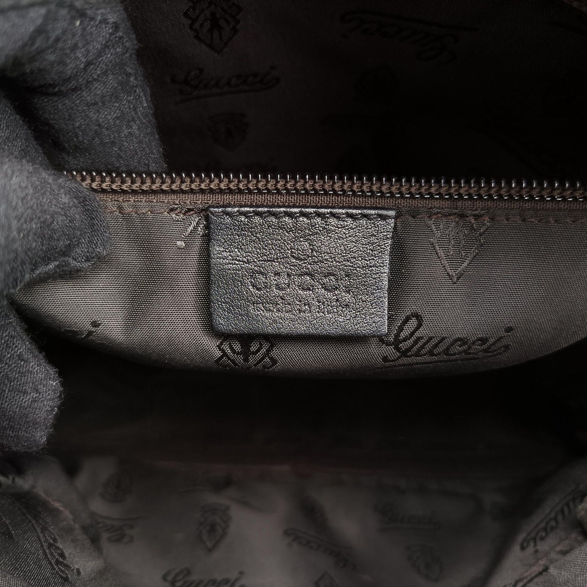 Pre-owned Gucci GG Imprime Messenger Black Leather 201448 shoulderbag | stylenewstar
