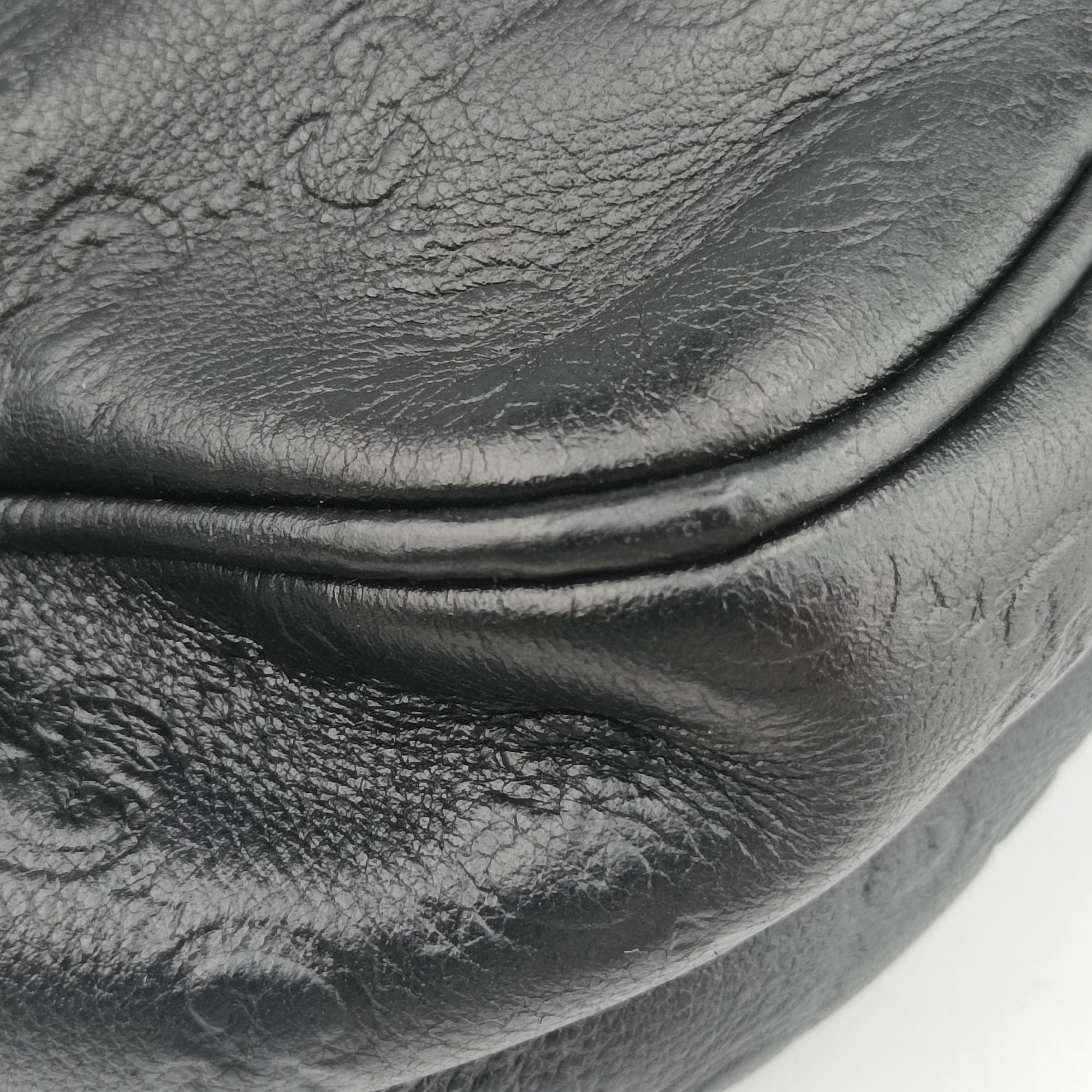 Pre-owned Gucci GG Imprime Messenger Black Leather 201448 shoulderbag | stylenewstar