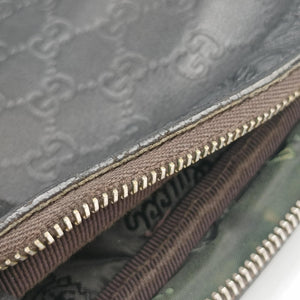 Pre-owned Gucci GG Imprime Messenger Black Leather 201448 shoulderbag | stylenewstar