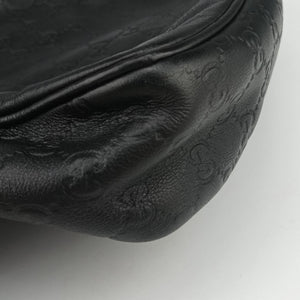 Pre-owned Gucci GG Imprime Messenger Black Leather 201448 shoulderbag | stylenewstar