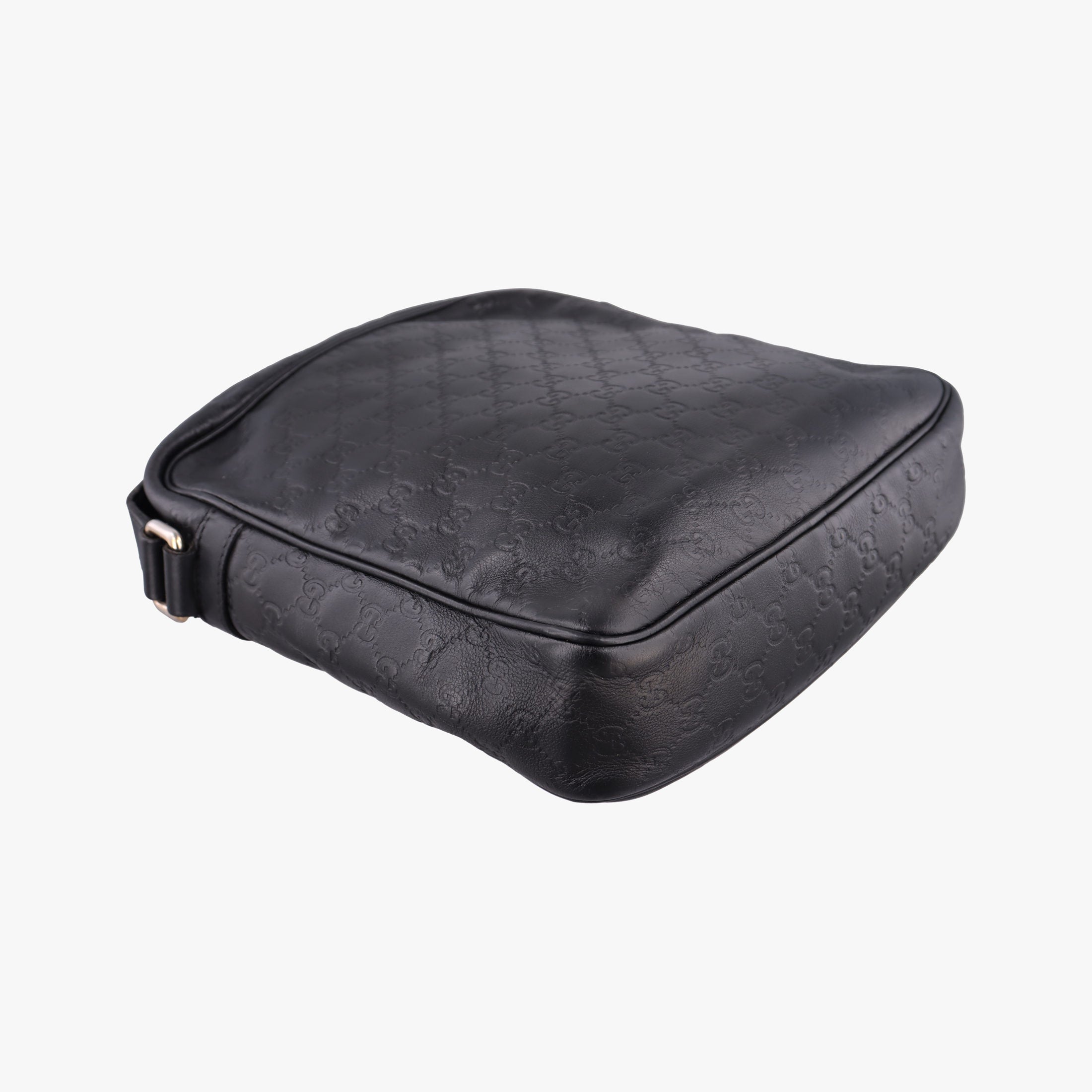 Pre-owned Gucci GG Imprime Messenger Black Leather 201448 shoulderbag | stylenewstar