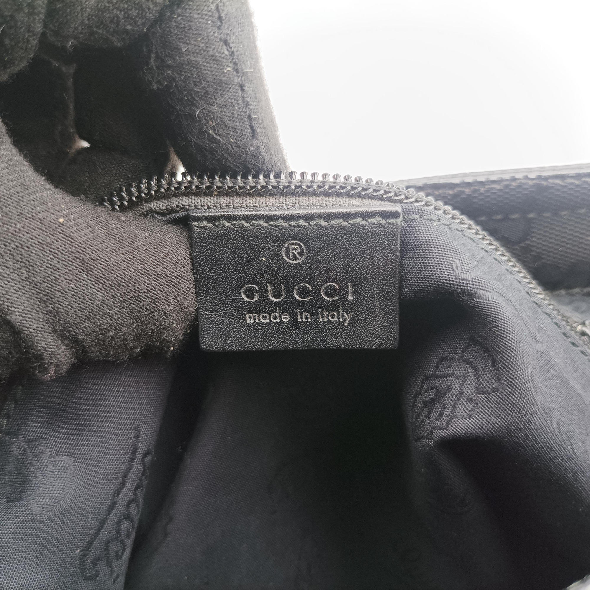 Vintage Gucci GG Imprime Messenger Black PVC coated canvas x Leather 295257 shoulderbag | stylenewstar