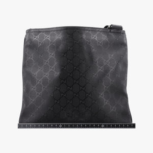 Vintage Gucci GG Imprime Messenger Black PVC coated canvas x Leather 295257 shoulderbag | stylenewstar
