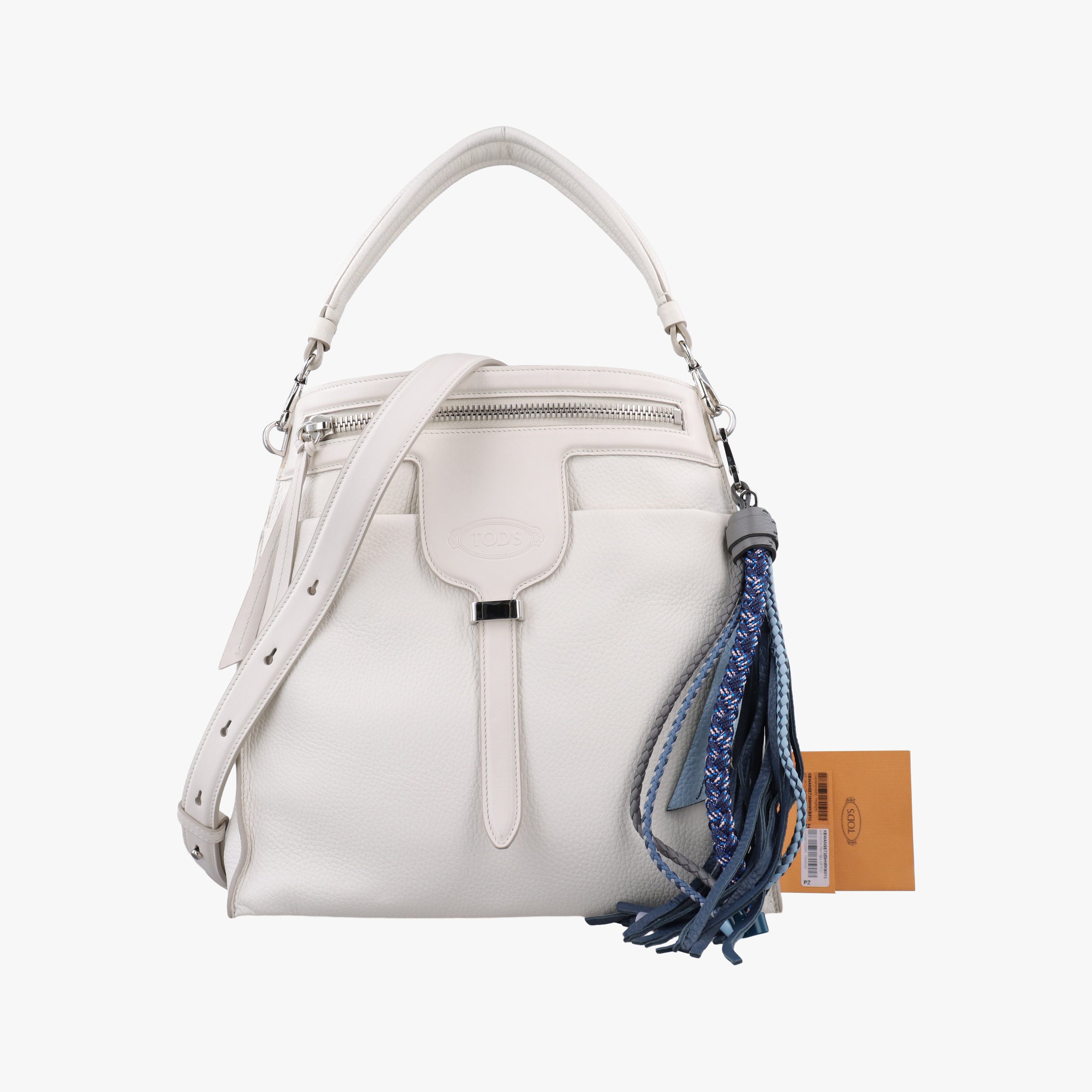 Secondhand TODS Thea White Leather  shoulderbag | stylenewstar