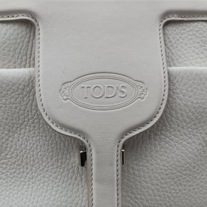 Secondhand TODS Thea White Leather  shoulderbag | stylenewstar