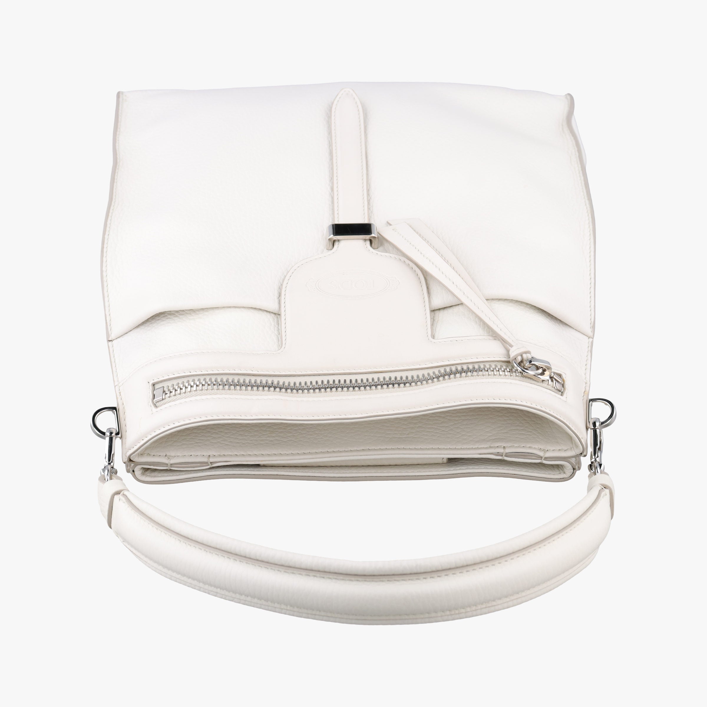 Secondhand TODS Thea White Leather  shoulderbag | stylenewstar