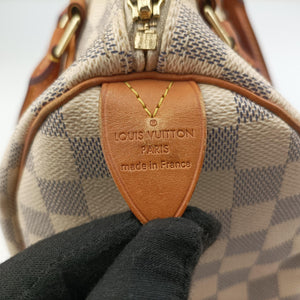 Vintage Louis Vuitton Speedy 25 AZUR Damier Canvas N41534 handbag | stylenewstar