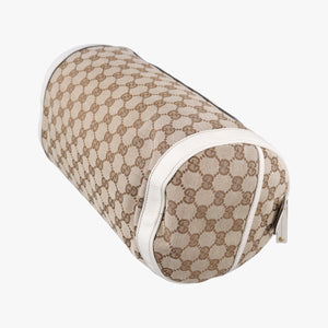 Pre-owned Gucci GG Pattern Trophy Beige × Ivory Leather×Canvas 189825 handbag | stylenewstar