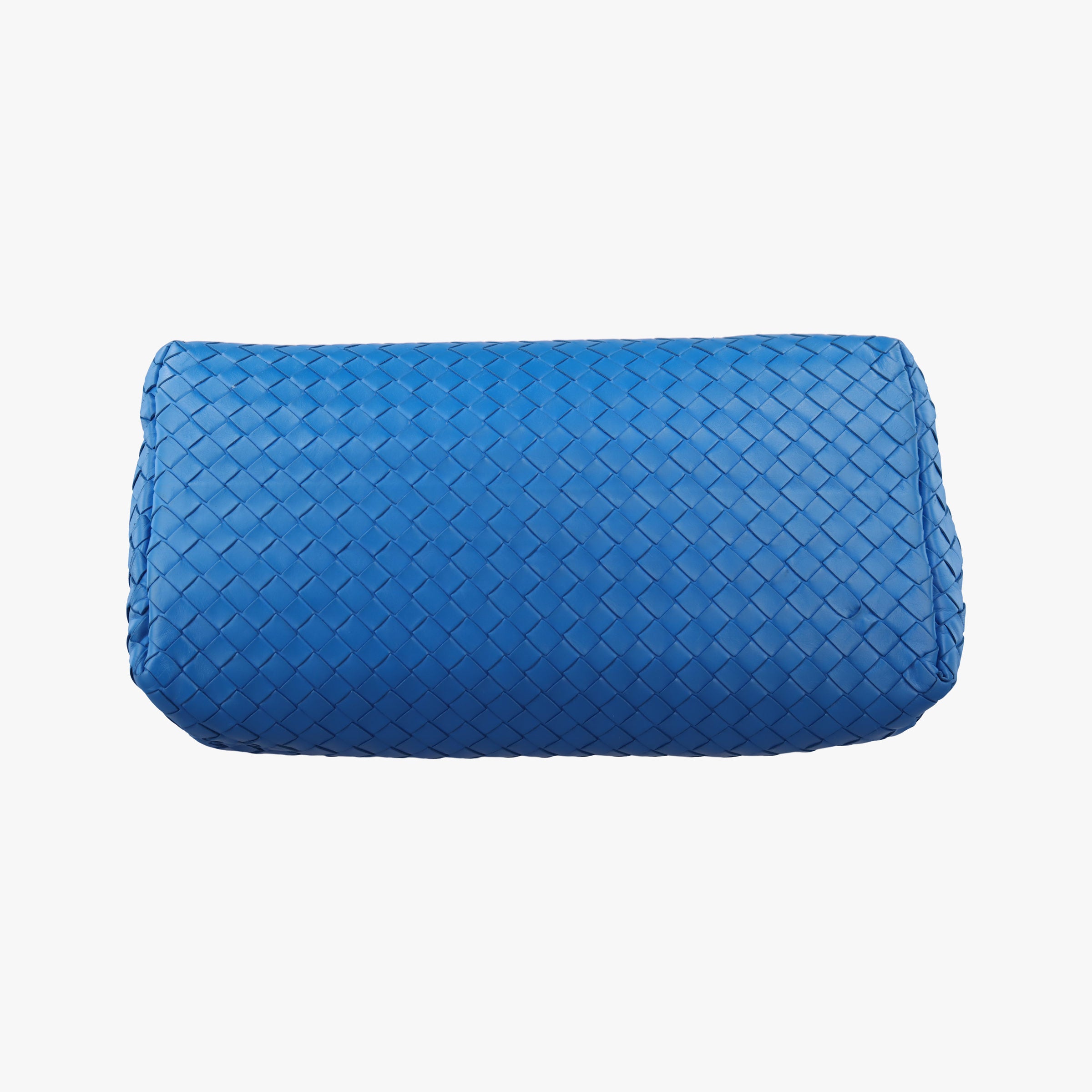 Pre-owned Bottega Veneta Roma Intrecciato Blue lambskin  shoulderbag | stylenewstar