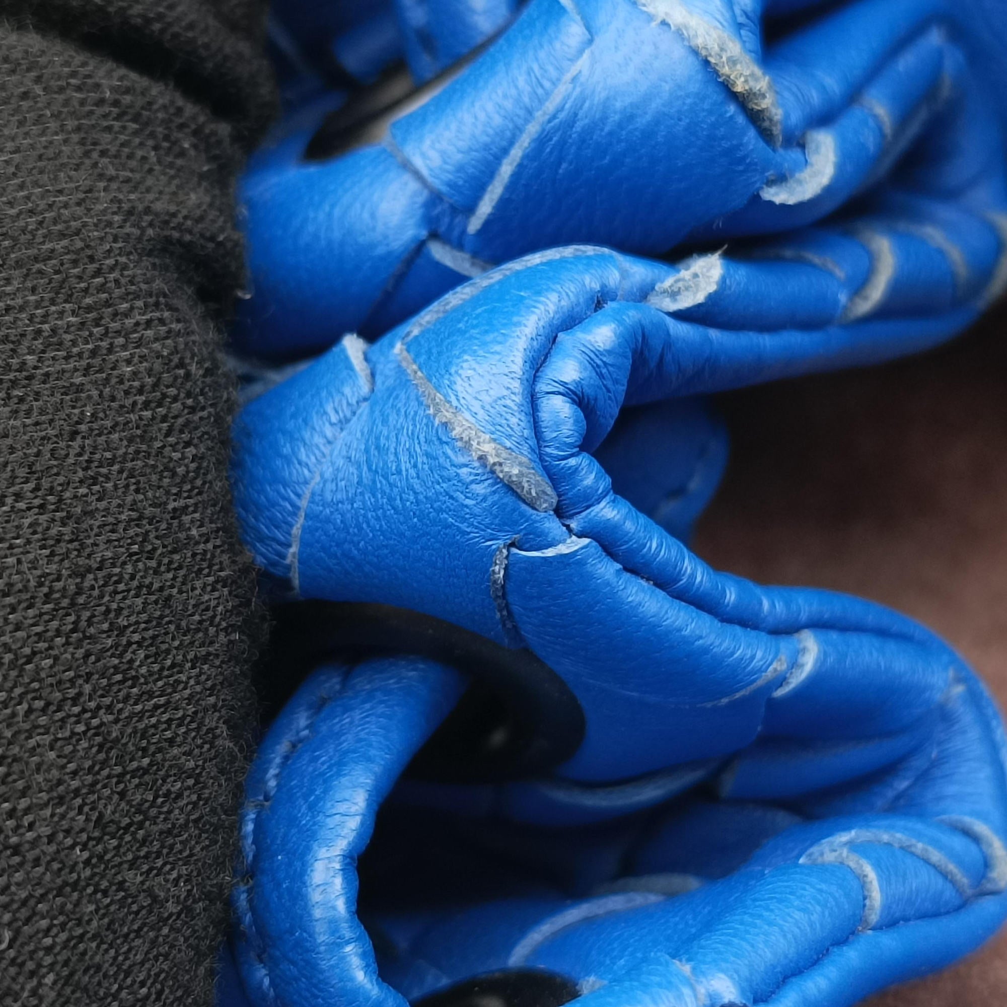 Secondhand Bottega Veneta Intrecciato Blue lambskin  shoulderbag | stylenewstar