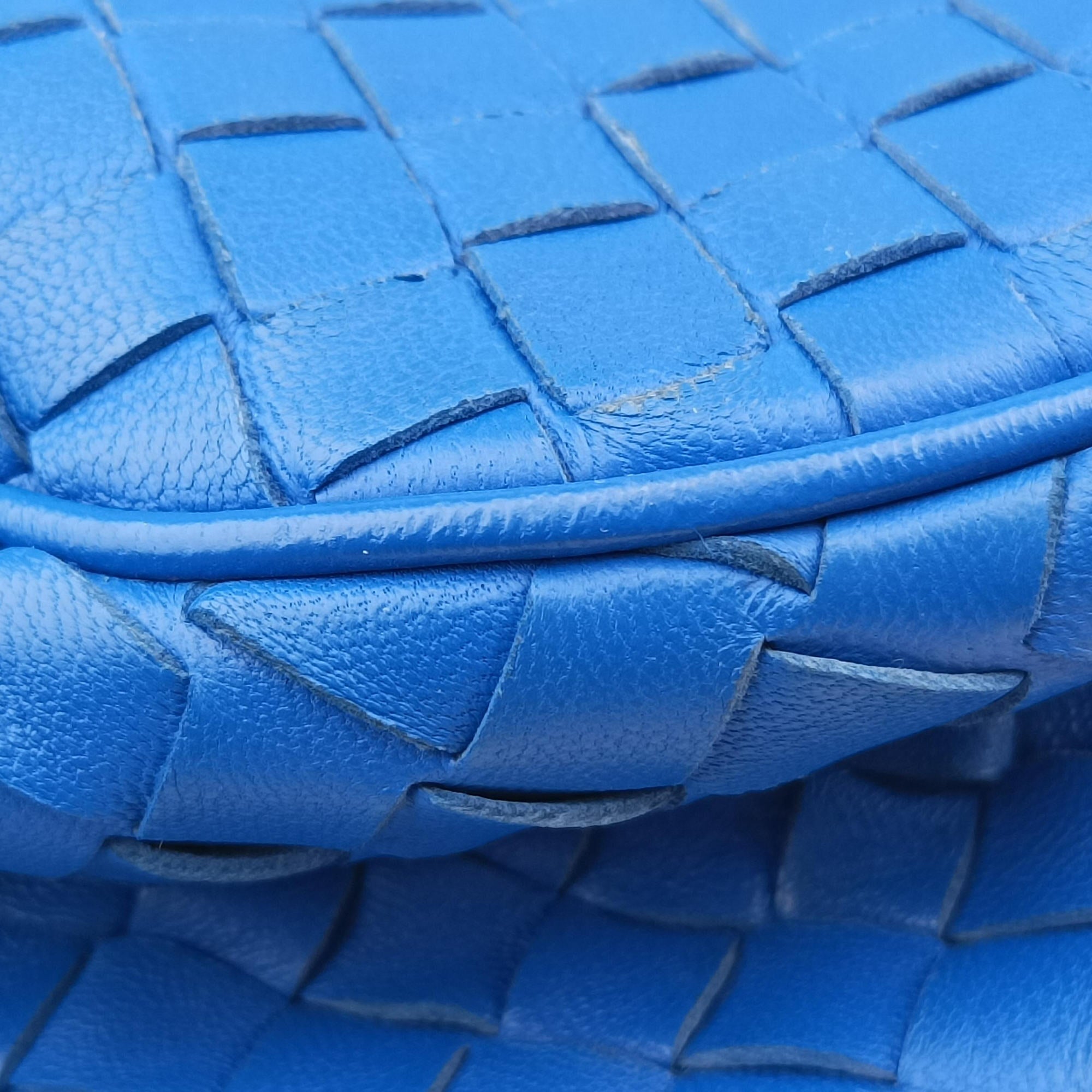 Secondhand Bottega Veneta Intrecciato Blue lambskin  shoulderbag | stylenewstar