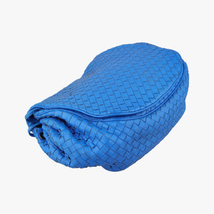Secondhand Bottega Veneta Intrecciato Blue lambskin  shoulderbag | stylenewstar