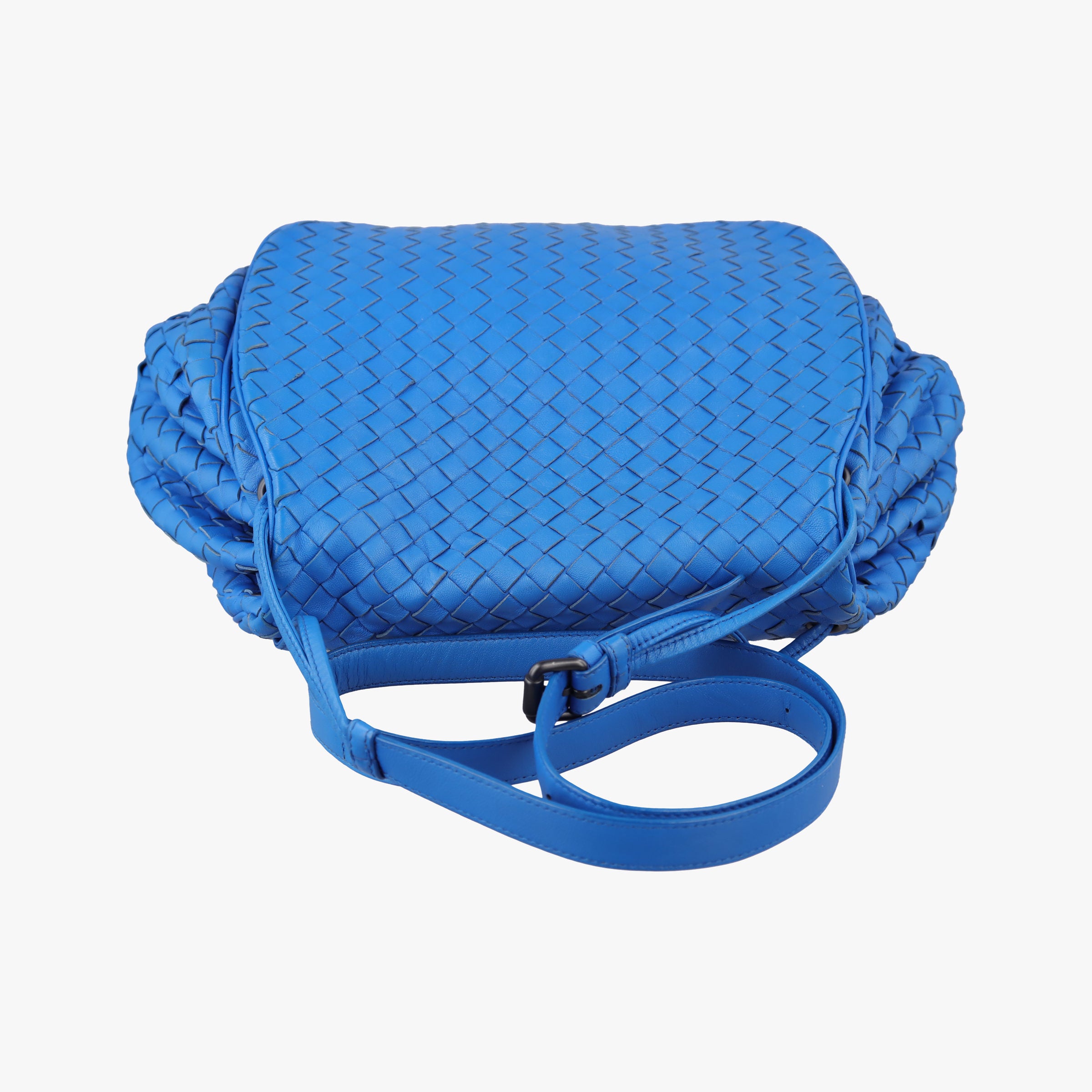 Secondhand Bottega Veneta Intrecciato Blue lambskin  shoulderbag | stylenewstar