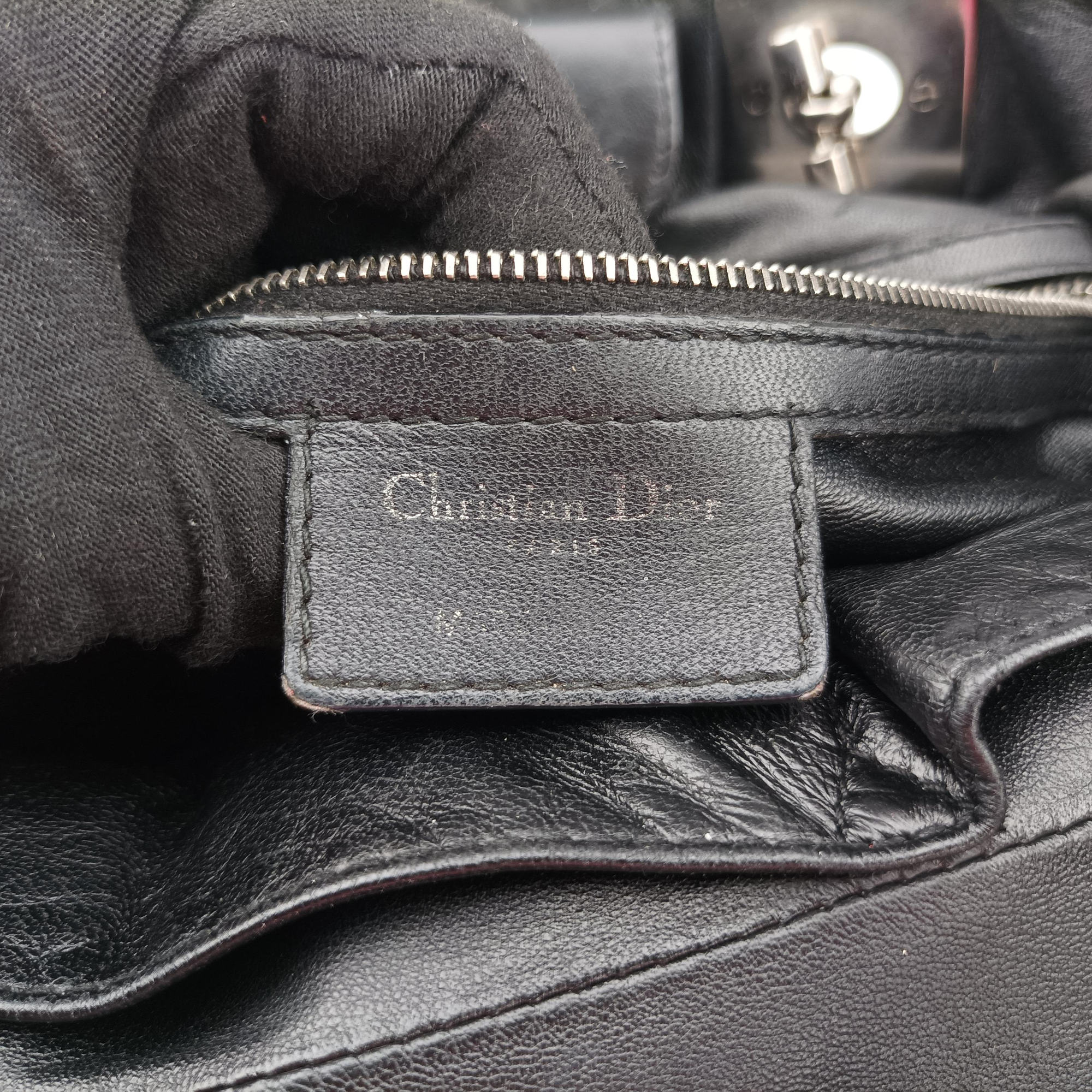 Secondhand Christian Dior Cannage Soft Shopping Black lambskin  shoulderbag | stylenewstar
