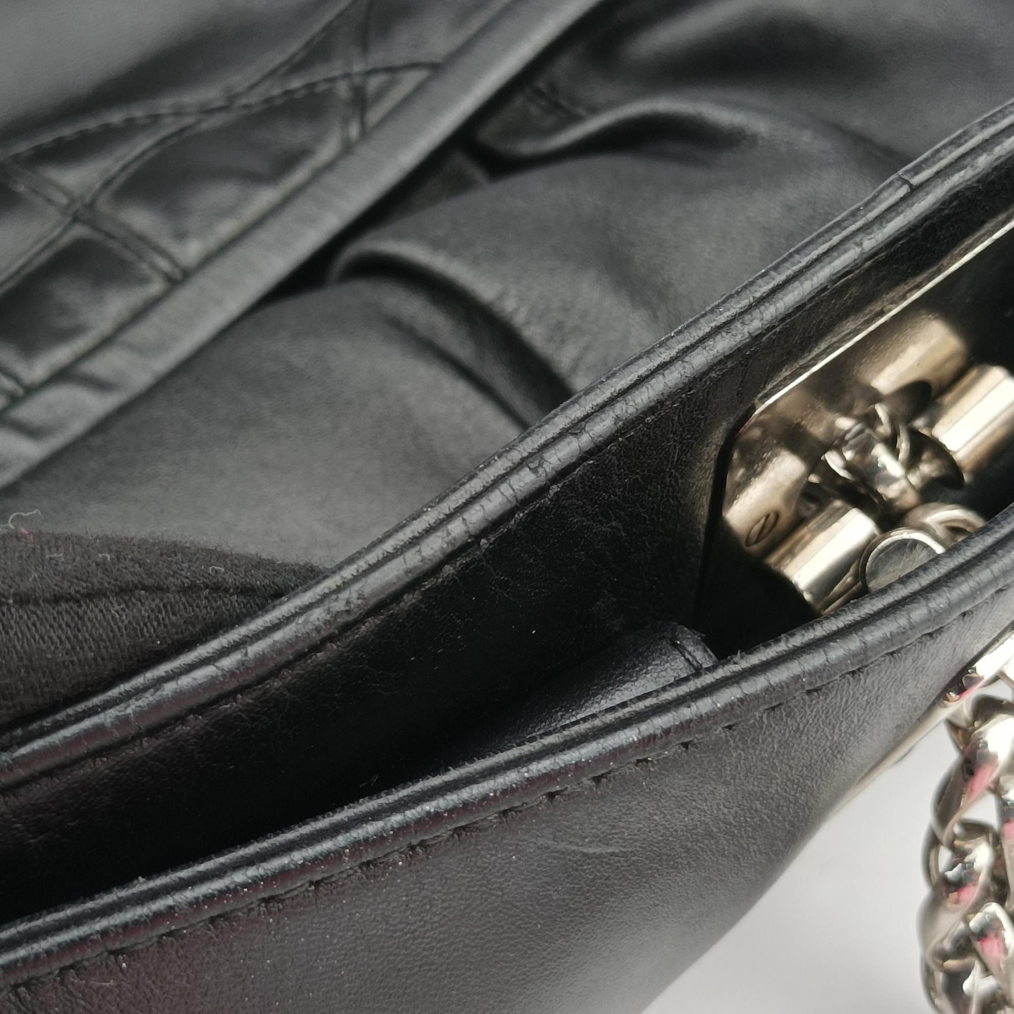 Secondhand Christian Dior Cannage Soft Shopping Black lambskin  shoulderbag | stylenewstar