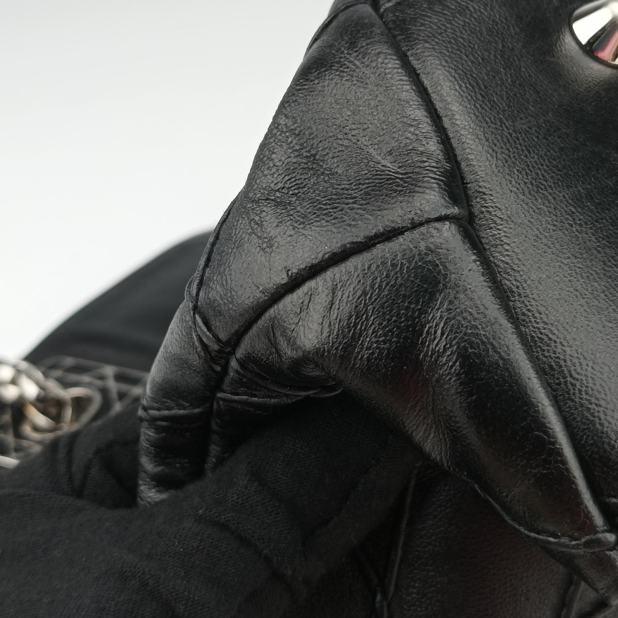 Secondhand Christian Dior Cannage Soft Shopping Black lambskin  shoulderbag | stylenewstar
