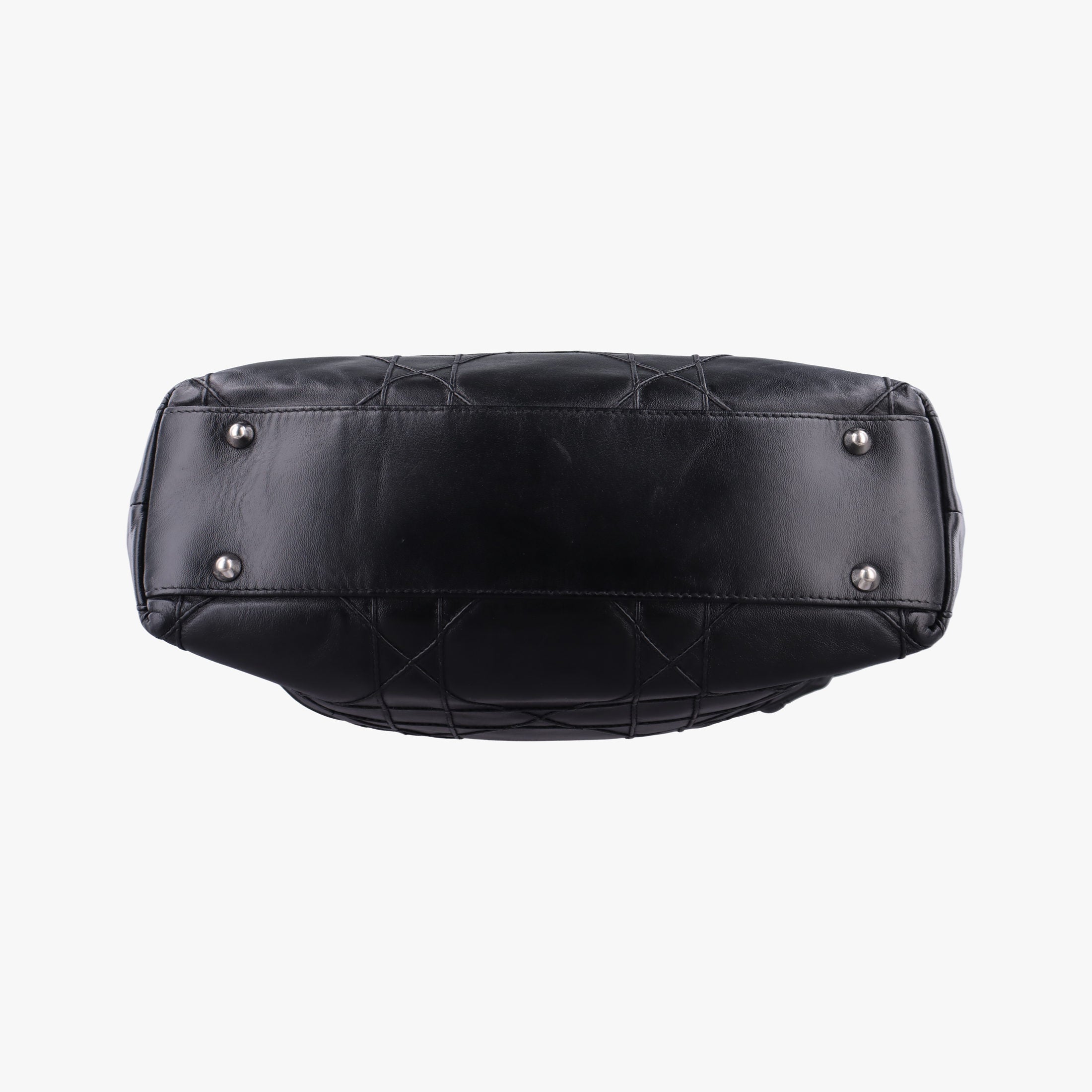 Secondhand Christian Dior Cannage Soft Shopping Black lambskin  shoulderbag | stylenewstar