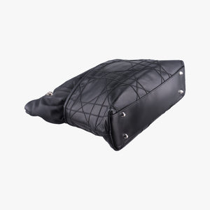 Secondhand Christian Dior Cannage Soft Shopping Black lambskin  shoulderbag | stylenewstar