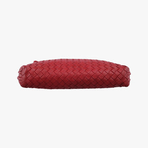 Pre-owned Bottega Veneta NODINI Intrecciato Red lambskin  shoulderbag | stylenewstar