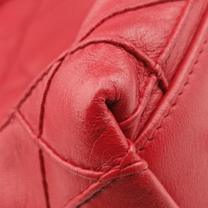Pre-owned Christian Dior Granville Red lambskin  shoulderbag | stylenewstar