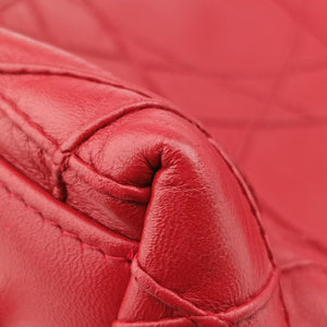 Pre-owned Christian Dior Granville Red lambskin  shoulderbag | stylenewstar