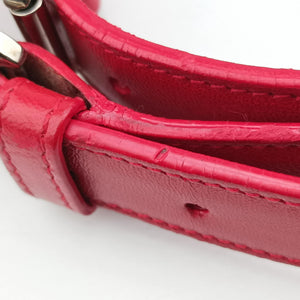 Pre-owned Christian Dior Granville Red lambskin  shoulderbag | stylenewstar