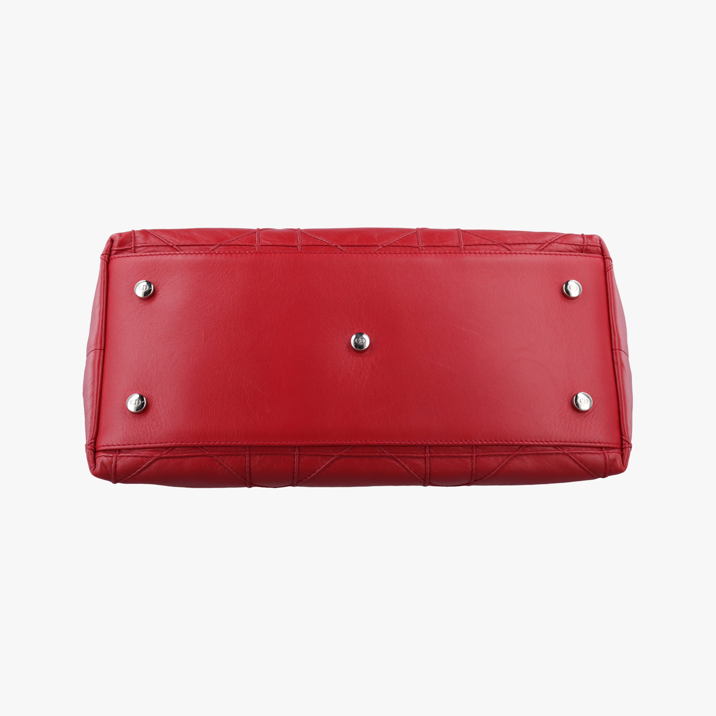 Pre-owned Christian Dior Granville Red lambskin  shoulderbag | stylenewstar