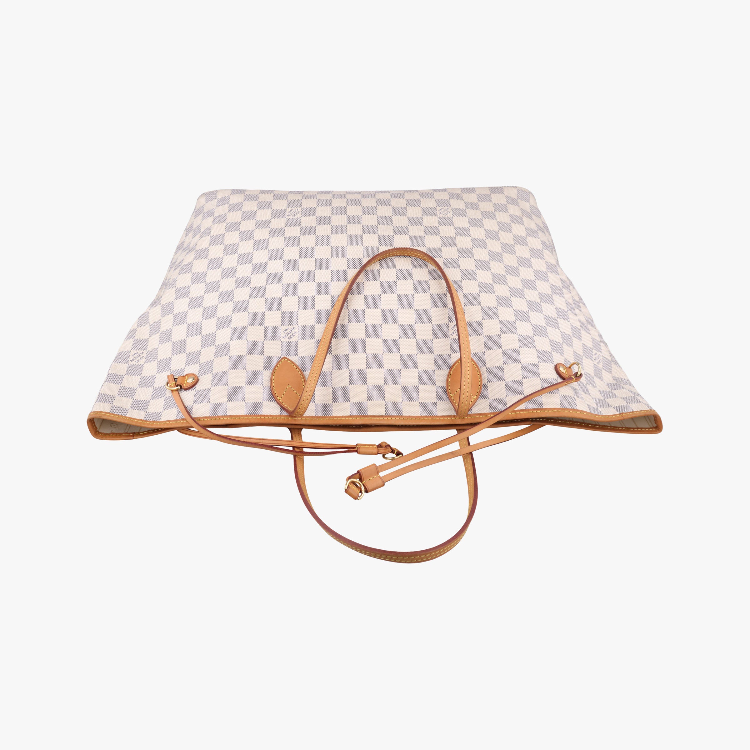 Pre-owned Louis Vuitton NEVERFULL GM Azur Damier Canvas N51108 handbag | stylenewstar