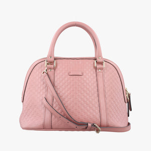 Pre-owned Gucci Microguccissima Pink Leather 449663 handbag | stylenewstar
