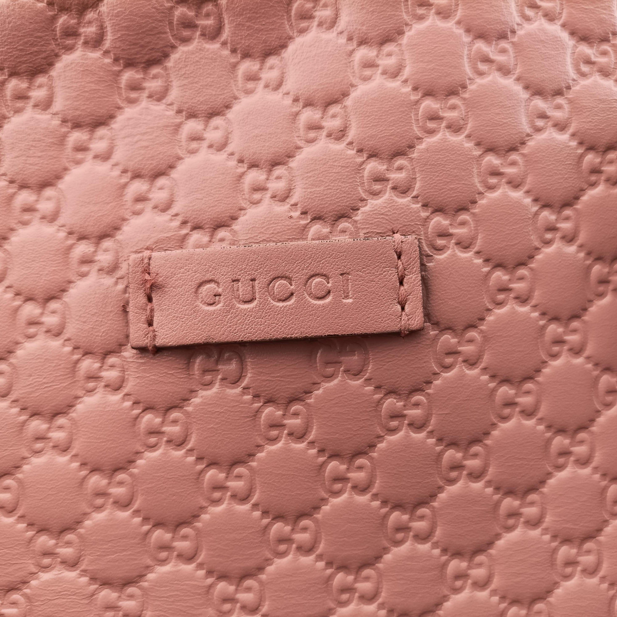 Pre-owned Gucci Microguccissima Pink Leather 449663 handbag | stylenewstar