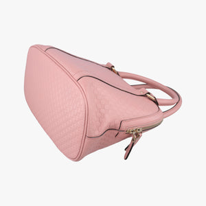 Pre-owned Gucci Microguccissima Pink Leather 449663 handbag | stylenewstar