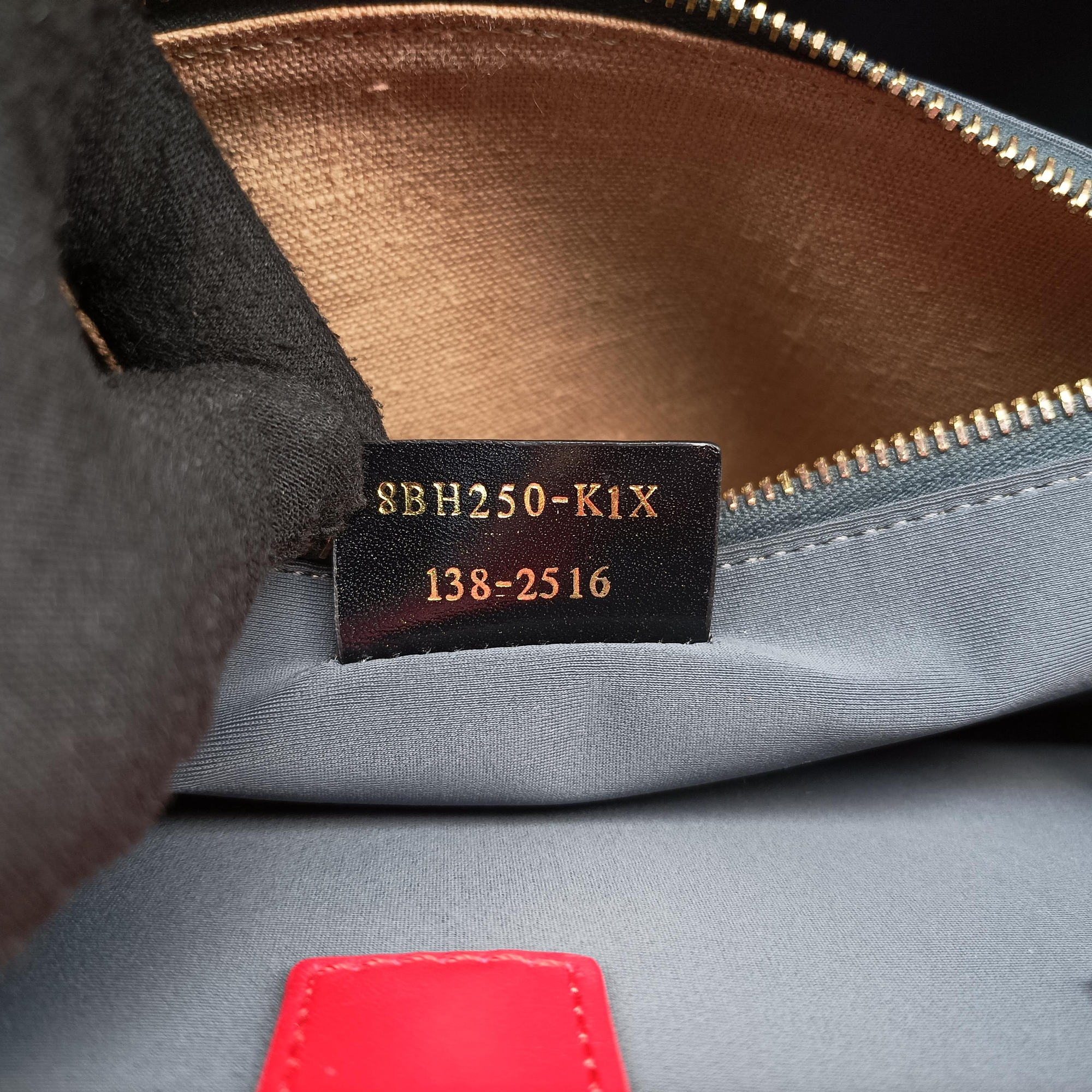 Pre-owned Fendi 2 JOURS Orange x Red fabric x Leather 8BH250 shoulderbag | stylenewstar