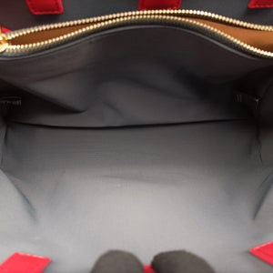 Pre-owned Fendi 2 JOURS Orange x Red fabric x Leather 8BH250 shoulderbag | stylenewstar