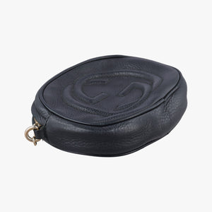 Pre-owned Gucci Soho Black Leather 353965 shoulderbag | stylenewstar