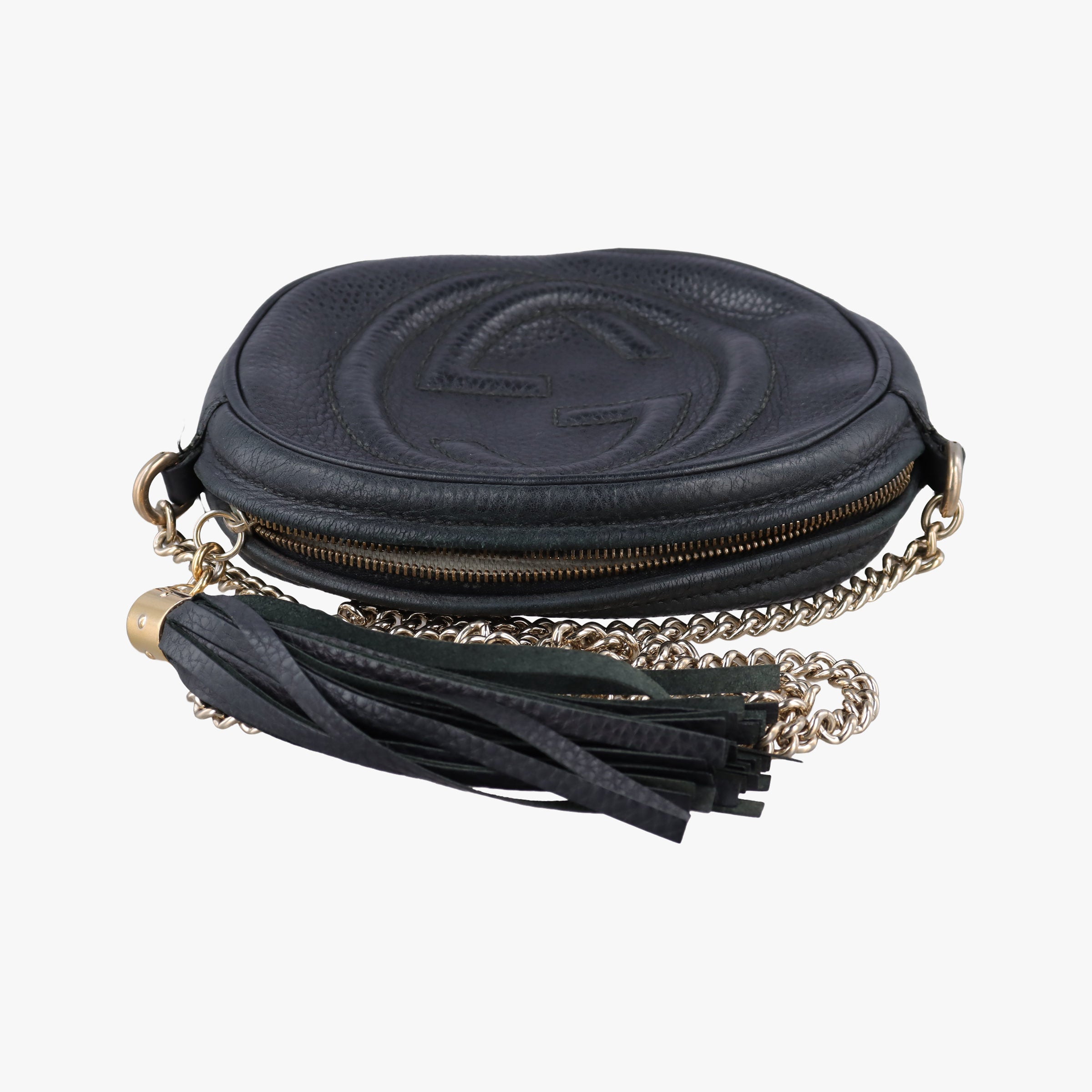 Pre-owned Gucci Soho Black Leather 353965 shoulderbag | stylenewstar