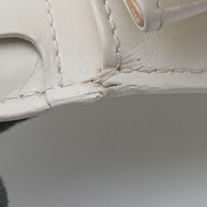Secondhand Delvaux Brillon MM
 White Leather  shoulderbag | stylenewstar