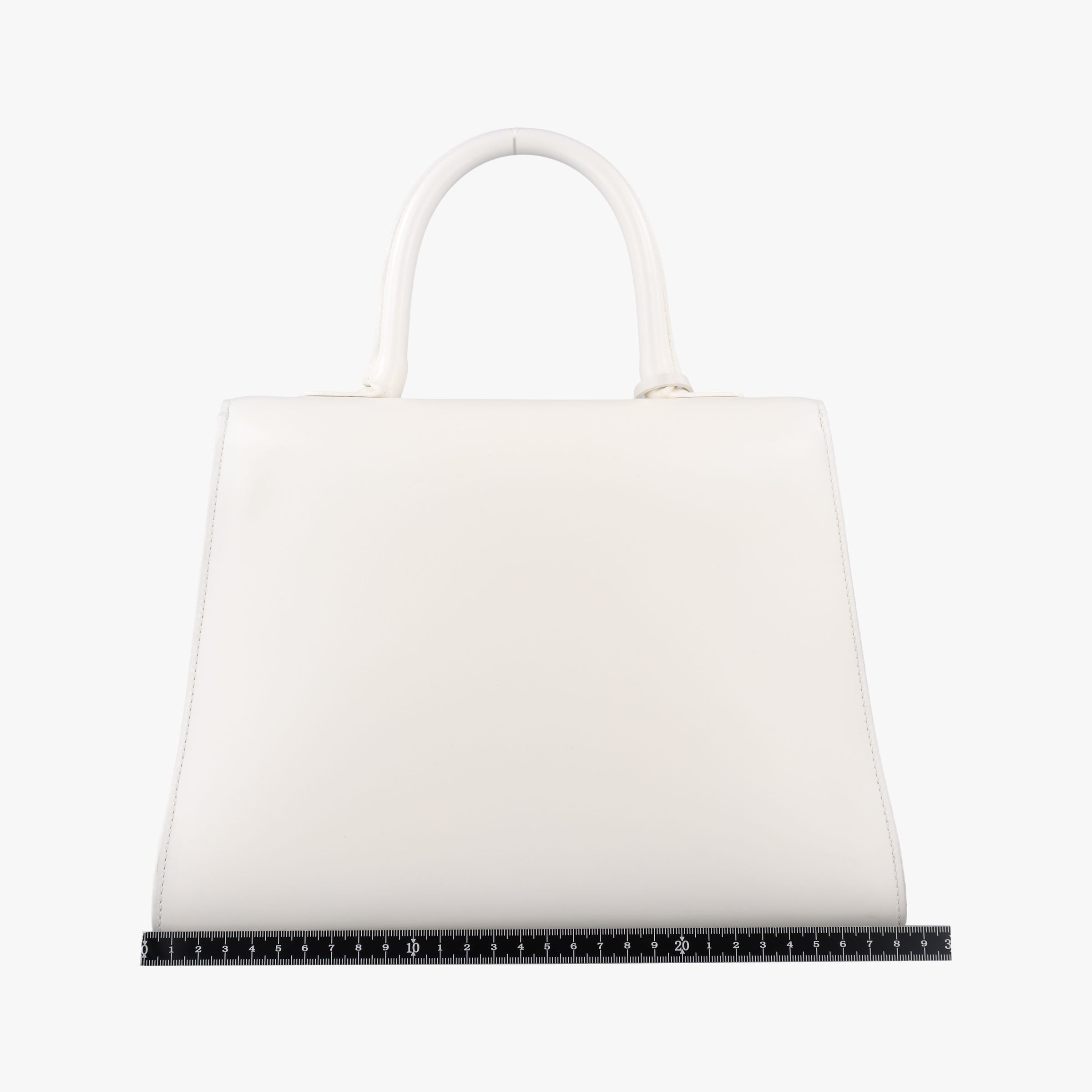 Secondhand Delvaux Brillon MM
 White Leather  shoulderbag | stylenewstar
