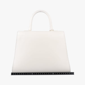 Secondhand Delvaux Brillon MM
 White Leather  shoulderbag | stylenewstar