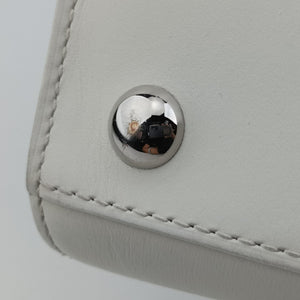 Secondhand Delvaux Brillon MM
 White Leather  shoulderbag | stylenewstar