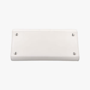 Secondhand Delvaux Brillon MM
 White Leather  shoulderbag | stylenewstar