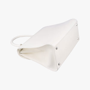 Secondhand Delvaux Brillon MM
 White Leather  shoulderbag | stylenewstar