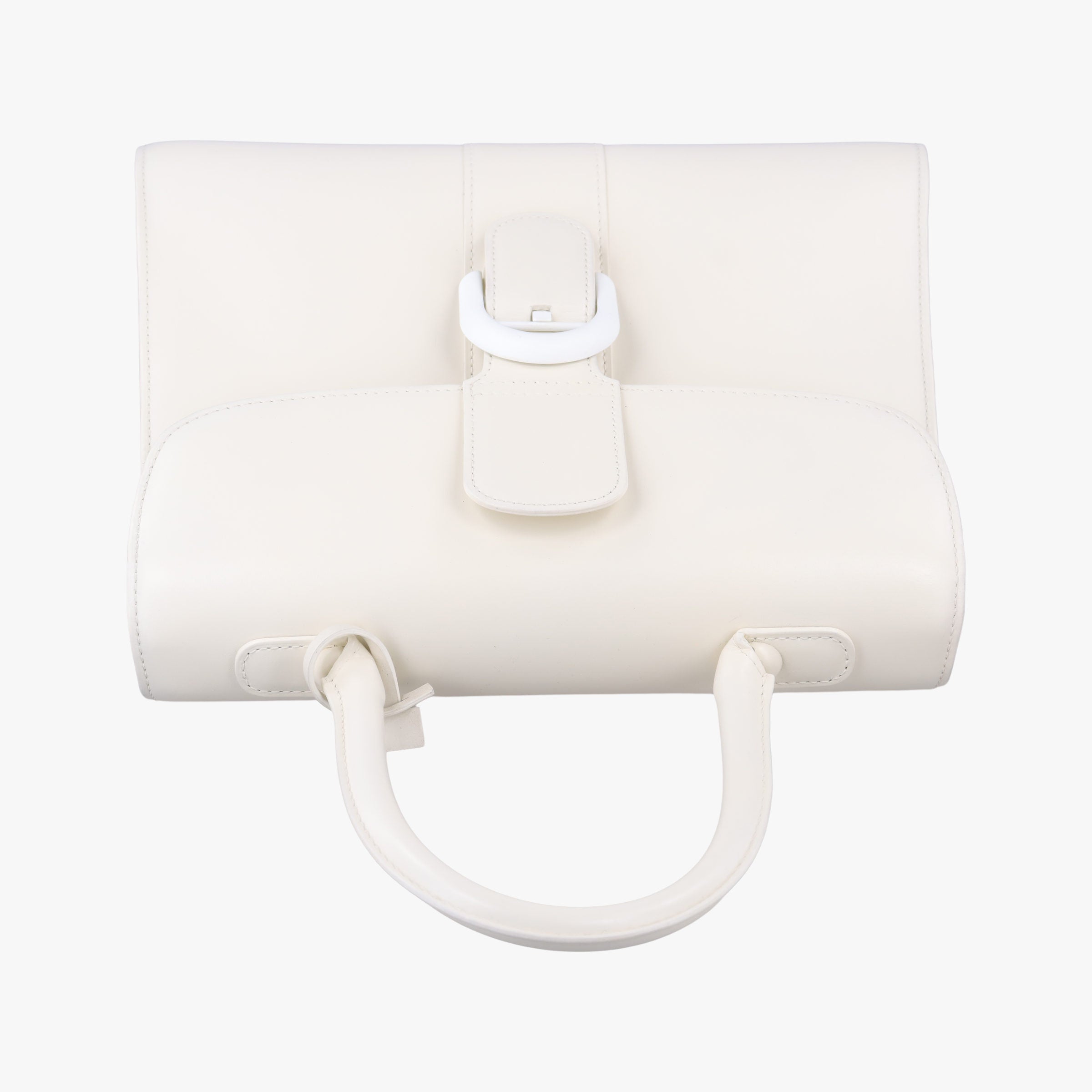 Secondhand Delvaux Brillon MM
 White Leather  shoulderbag | stylenewstar