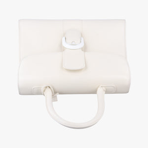 Secondhand Delvaux Brillon MM
 White Leather  shoulderbag | stylenewstar