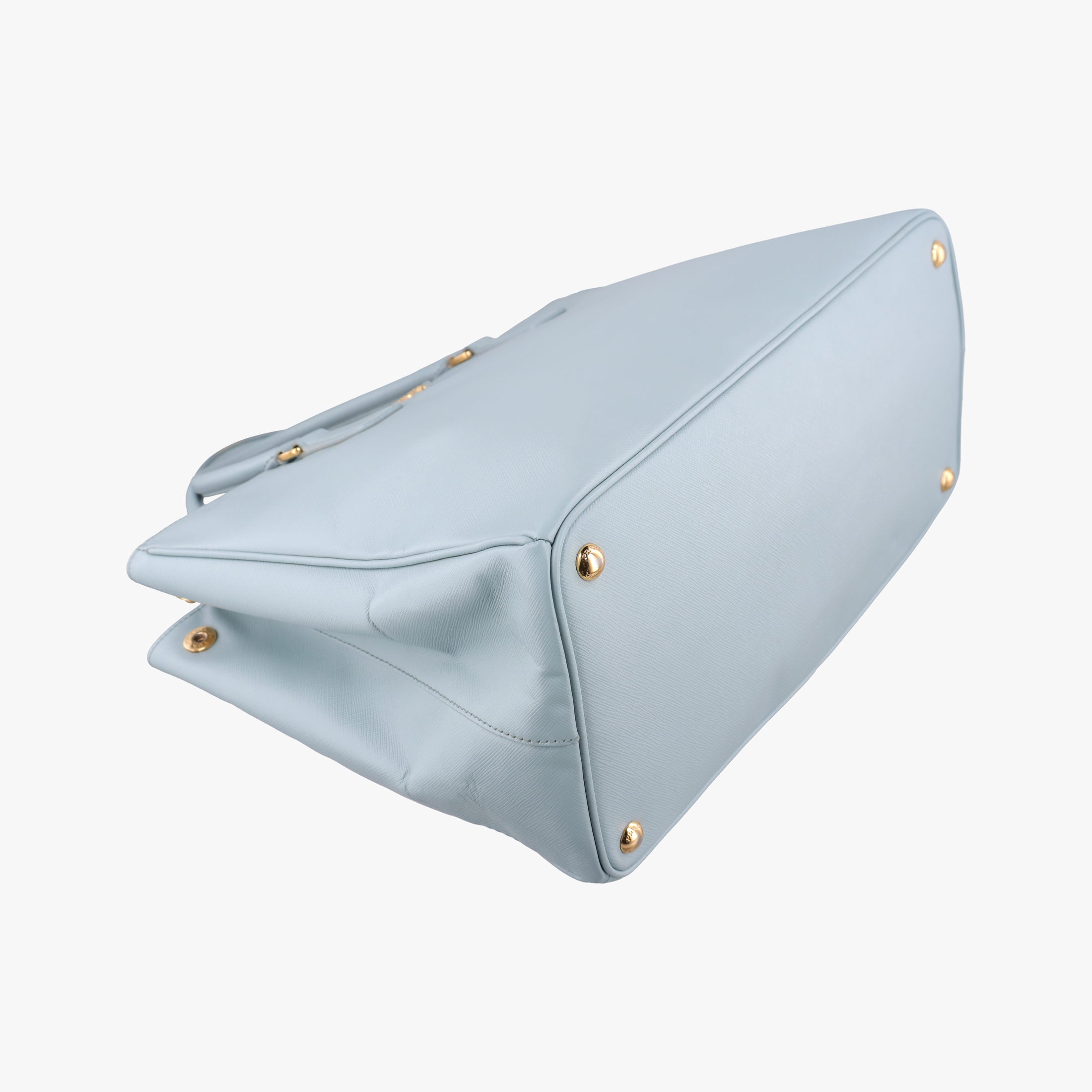 Pre-owned Prada Galleria Blue SAFFIANO Leather BN2274 handbag | stylenewstar