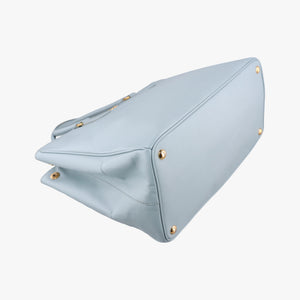 Pre-owned Prada Galleria Blue SAFFIANO Leather BN2274 handbag | stylenewstar