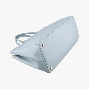 Pre-owned Prada Galleria Blue SAFFIANO Leather BN2274 handbag | stylenewstar