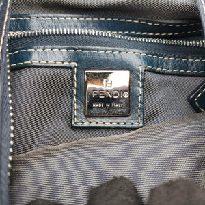 Pre-owned Fendi Baguette Blue Denim 09 632 shoulderbag | stylenewstar